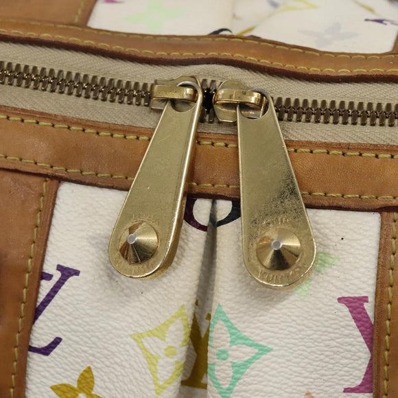 LOUIS VUITTON Monogram Multicolor Courtney GM Bag 2way White M40260 Auth 116431