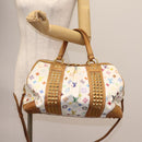 LOUIS VUITTON Monogram Multicolor Courtney GM Bag 2way White M40260 Auth 116431-23