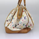 LOUIS VUITTON Monogram Multicolor Courtney GM Bag 2way White M40260 Auth 116431-4
