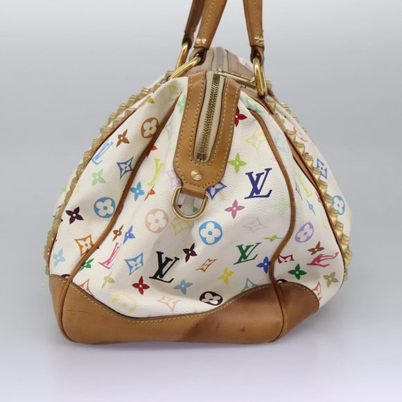 LOUIS VUITTON Monogram Multicolor Courtney GM Bag 2way White M40260 Auth 116431