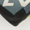 LOUIS VUITTON Square Pouch Color Blocks Pouch Taurillon M00739 LV Auth 116440-15