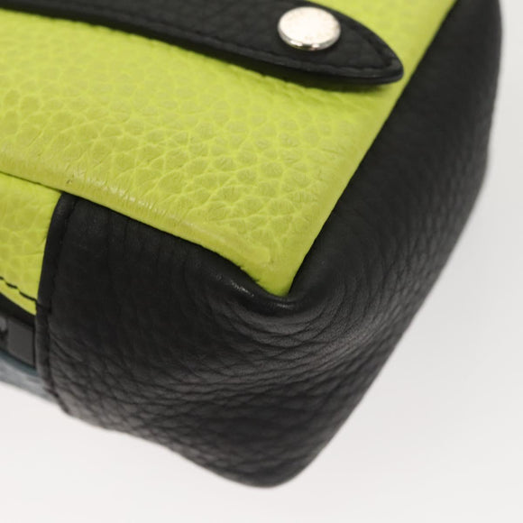 LOUIS VUITTON Square Pouch Color Blocks Pouch Taurillon M00739 LV Auth 116440