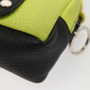 LOUIS VUITTON Square Pouch Color Blocks Pouch Taurillon M00739 LV Auth 116440-17