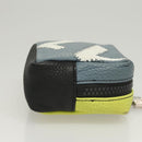 LOUIS VUITTON Square Pouch Color Blocks Pouch Taurillon M00739 LV Auth 116440-3