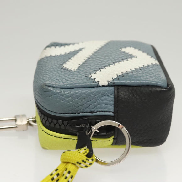 LOUIS VUITTON Square Pouch Color Blocks Pouch Taurillon M00739 LV Auth 116440