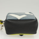 LOUIS VUITTON Square Pouch Color Blocks Pouch Taurillon M00739 LV Auth 116440-5