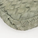 Miu Miu Shoulder Bag Suede Light Blue Gold Auth 116443-15