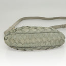 Miu Miu Shoulder Bag Suede Light Blue Gold Auth 116443-5