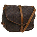 LOUIS VUITTON Monogram Saumur 35 Shoulder Bag M42254 LV Auth 116447-1