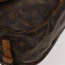 LOUIS VUITTON Monogram Saumur 35 Shoulder Bag M42254 LV Auth 116447-18