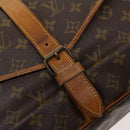 LOUIS VUITTON Monogram Saumur 35 Shoulder Bag M42254 LV Auth 116447-20