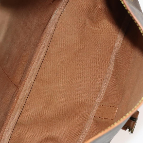 LOUIS VUITTON Monogram Saumur 35 Shoulder Bag M42254 LV Auth 116447