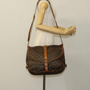 LOUIS VUITTON Monogram Saumur 35 Shoulder Bag M42254 LV Auth 116447-28