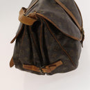 LOUIS VUITTON Monogram Saumur 35 Shoulder Bag M42254 LV Auth 116447-3