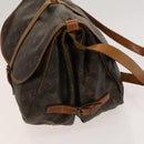 LOUIS VUITTON Monogram Saumur 35 Shoulder Bag M42254 LV Auth 116447-4