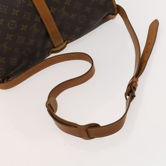 LOUIS VUITTON Monogram Saumur 35 Shoulder Bag M42254 LV Auth 116447