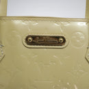 LOUIS VUITTON Monogram Vernis Wilshire MM Hand Bag Broncorail M91441 Auth 116453-17