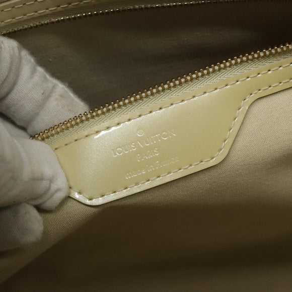 LOUIS VUITTON Monogram Vernis Wilshire MM Hand Bag Broncorail M91441 Auth 116453