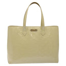 LOUIS VUITTON Monogram Vernis Wilshire MM Hand Bag Broncorail M91441 Auth 116453-13