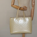 LOUIS VUITTON Monogram Vernis Wilshire MM Hand Bag Broncorail M91441 Auth 116453-22