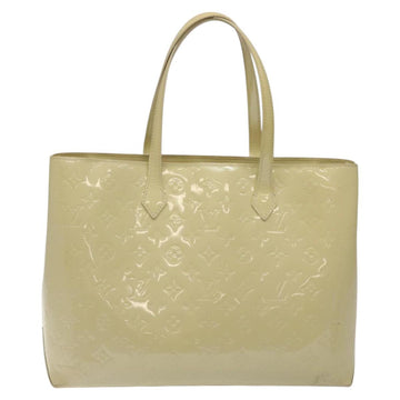 LOUIS VUITTON Monogram Vernis Wilshire MM Hand Bag Broncorail M91441 Auth 116453 - 0