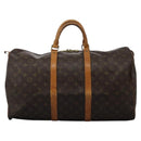 LOUIS VUITTON Monogram Keepall 50 Boston Bag M41426 LV Auth 116455-13