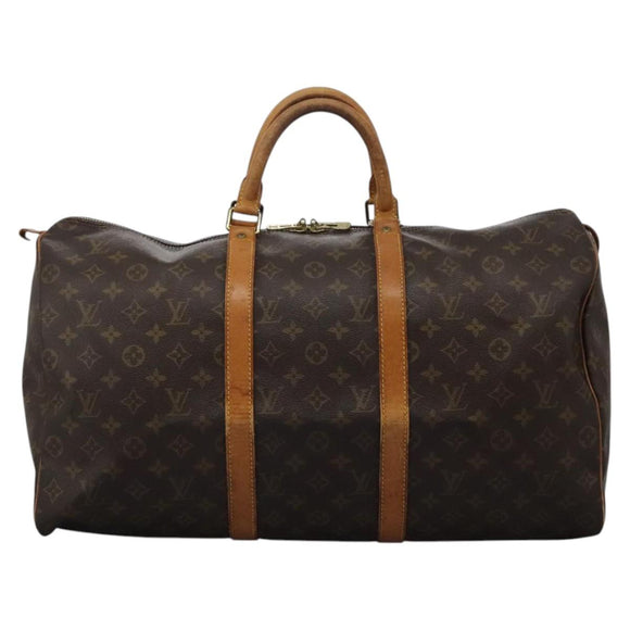 LOUIS VUITTON Monogram Keepall 50 Boston Bag M41426 LV Auth 116455