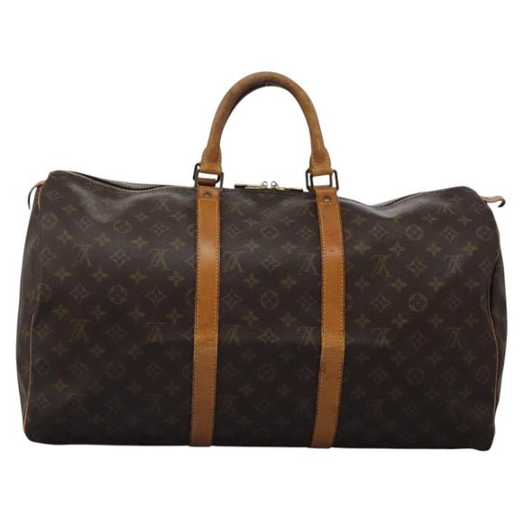 LOUIS VUITTON Monogram Keepall 50 Boston Bag M41426 LV Auth 116455