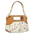 LOUIS VUITTON Monogram Multicolor Judy PM Shoulder Bag White M40257 Auth 116458-1