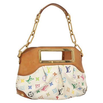 LOUIS VUITTON Monogram Multicolor Judy PM Shoulder Bag White M40257 Auth 116458