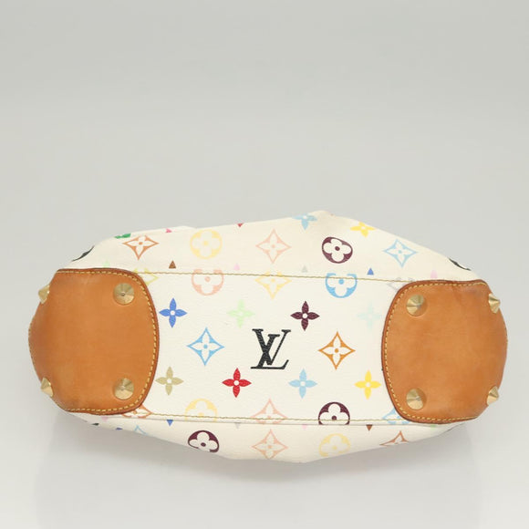 LOUIS VUITTON Monogram Multicolor Judy PM Shoulder Bag White M40257 Auth 116458