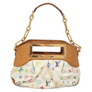 LOUIS VUITTON Monogram Multicolor Judy PM Shoulder Bag White M40257 Auth 116458-2