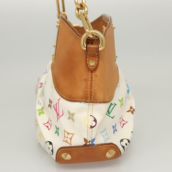 LOUIS VUITTON Monogram Multicolor Judy PM Shoulder Bag White M40257 Auth 116458