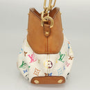 LOUIS VUITTON Monogram Multicolor Judy PM Shoulder Bag White M40257 Auth 116458-4