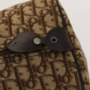 Christian Dior Trotter Canvas Boston Bag Brown Auth 116464-10