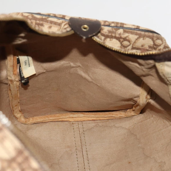 Christian Dior Trotter Canvas Boston Bag Brown Auth 116464