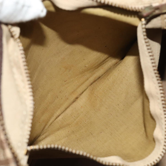 Christian Dior Trotter Canvas Boston Bag Brown Auth 116464