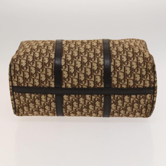 Christian Dior Trotter Canvas Boston Bag Brown Auth 116464
