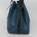 LOUIS VUITTON Epi Petit Noe Shoulder Bag Bicolor Black Blue M44152 Auth 116467-4