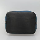 LOUIS VUITTON Epi Petit Noe Shoulder Bag Bicolor Black Blue M44152 Auth 116467-5
