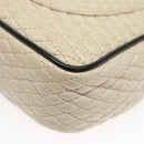 BALLY Quilted Chain Shoulder Bag Leather Beige Auth 116474-18