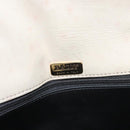 BALLY Quilted Chain Shoulder Bag Leather Beige Auth 116474-22