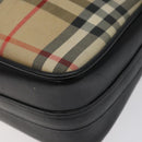 Burberrys Nova Check Shoulder Bag Canvas Beige Auth 116476-10