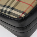 Burberrys Nova Check Shoulder Bag Canvas Beige Auth 116476-11