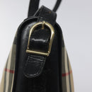 Burberrys Nova Check Shoulder Bag Canvas Beige Auth 116476-14