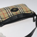 Burberrys Nova Check Shoulder Bag Canvas Beige Auth 116476-6