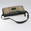 Burberrys Nova Check Shoulder Bag Canvas Beige Auth 116476-7