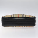 Burberrys Nova Check Shoulder Bag Canvas Beige Auth 116476-9