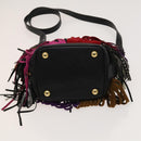 SAINT LAURENT Emmanuel Hand Bag Leather 2way Multicolor GT357603 Auth 116482-5