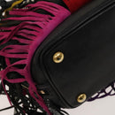 SAINT LAURENT Emmanuel Hand Bag Leather 2way Multicolor GT357603 Auth 116482-15